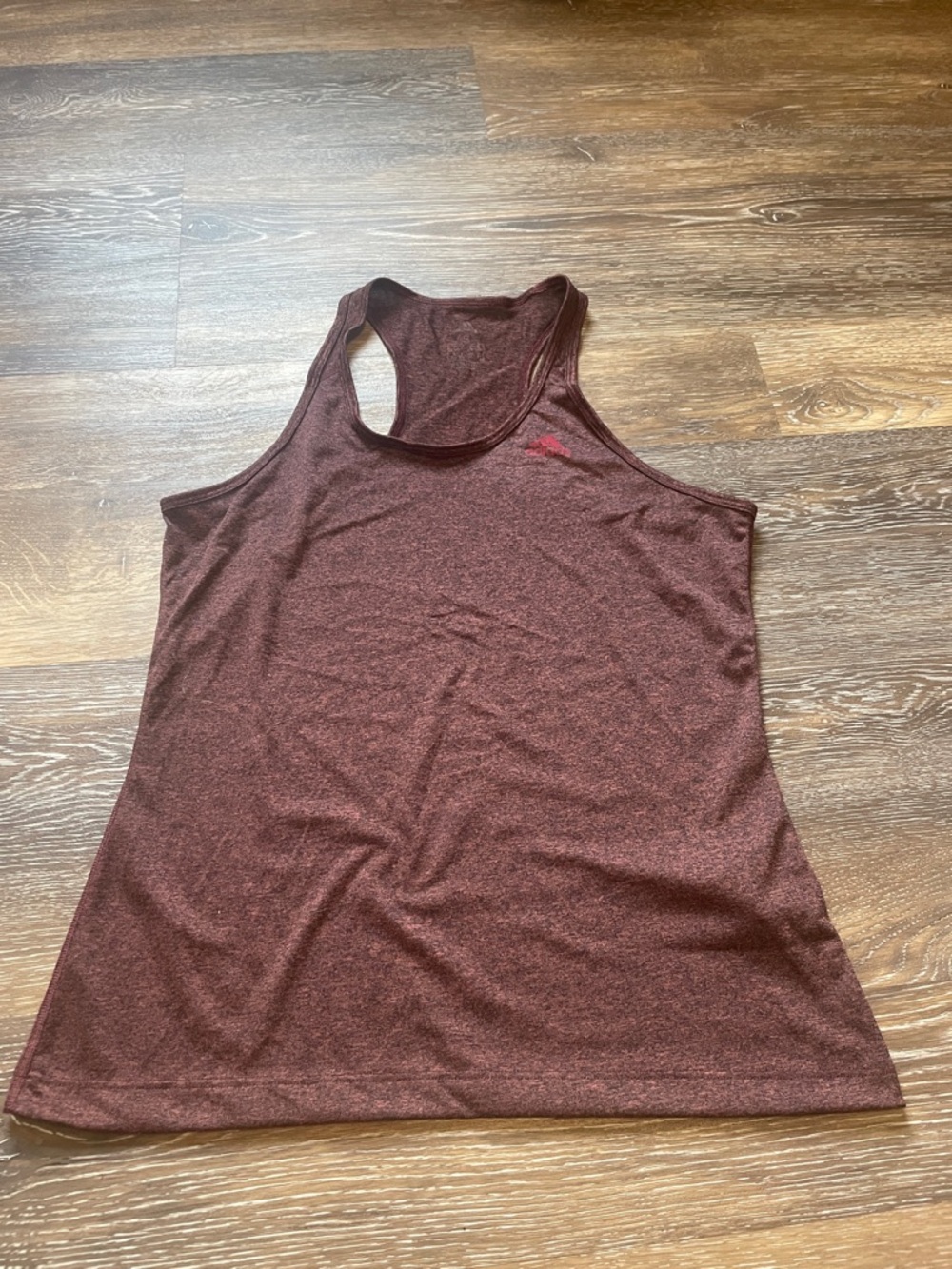 ADIDAS Maroon Racerback Athletic Tank Top